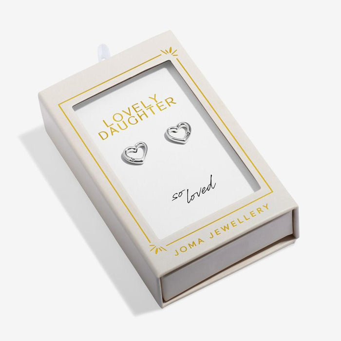 Joma Jewellery Moments To Shine 'Lovely Daughter' Stud Earrings - Jewellery - Joma Jewellery - Bumbletree