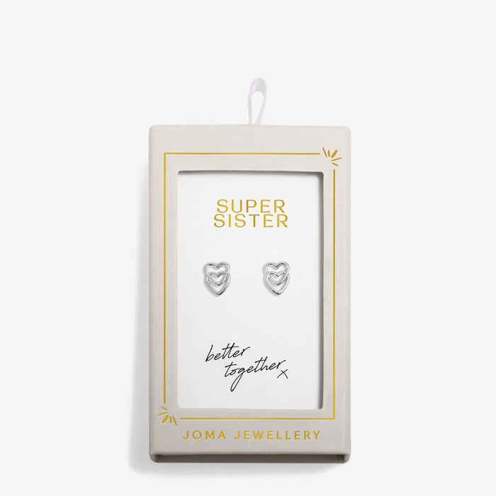 Joma Jewellery Moments To Shine 'Super Sister' Stud Earrings - Jewellery - Joma Jewellery - Bumbletree