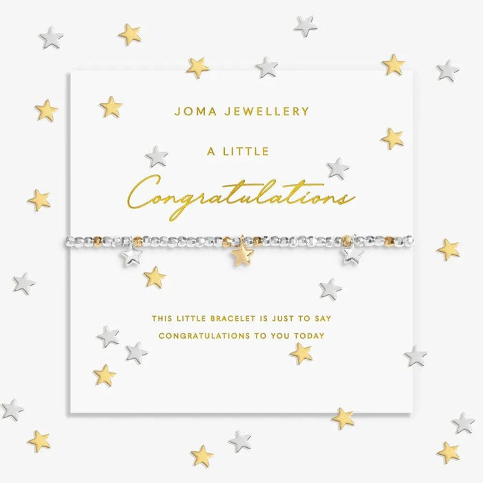 Joma Jewellery Sparkle Confetti A Little 'Congratulations' Bracelet - Jewellery - Joma Jewellery - Bumbletree