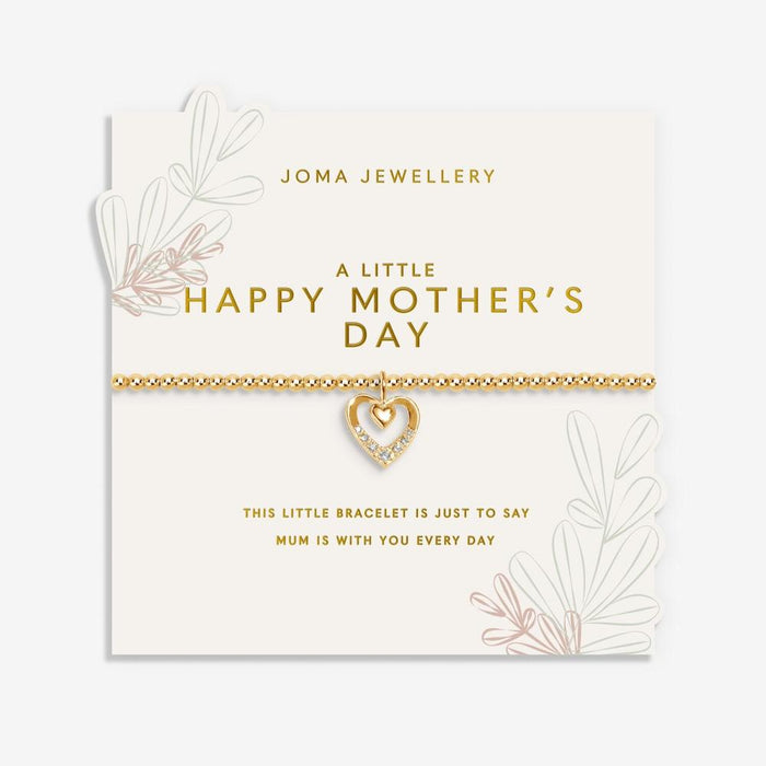 Joma Jewellery Gold A Little 'Happy Mother's Day' Bracelet - Jewellery - Joma Jewellery - Bumbletree