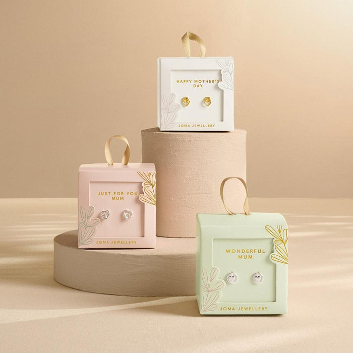 Joma Jewellery Earring Box 'Wonderful Mum' Stud Earrings - Jewellery - Joma Jewellery - Bumbletree