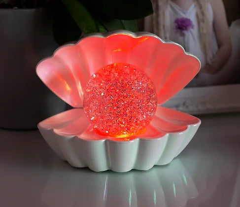 Sea Shell LED Colour Changing Mood Lamp - White Pearl - Homeware - Bumbletree - Bumbletree
