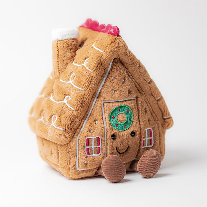 Jellycat Amuseable Gingerbread House - Plush - Jellycat - Bumbletree