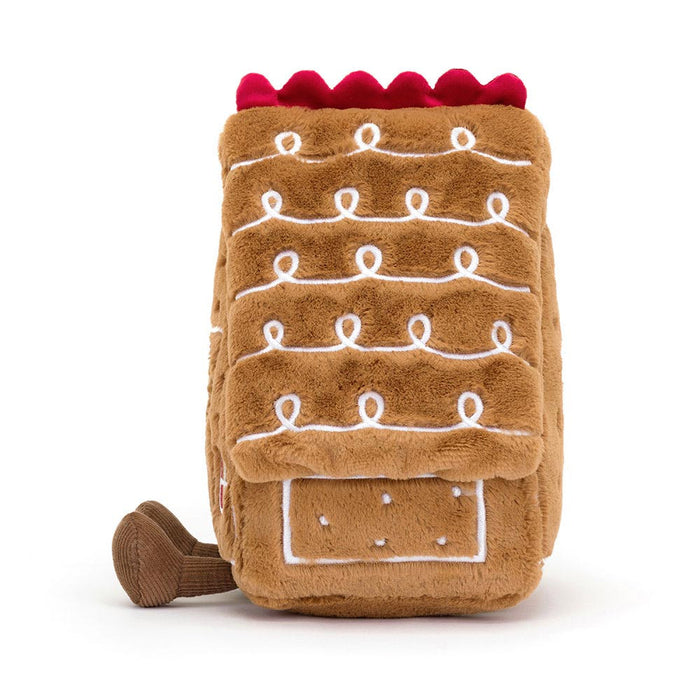 Jellycat Amuseable Gingerbread House - Plush - Jellycat - Bumbletree