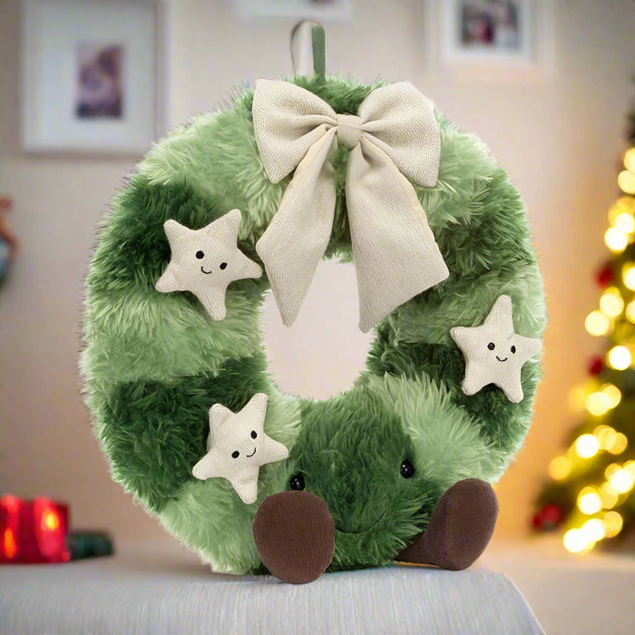 Jellycat Amuseables Nordic Spruce Wreath - Plush - Jellycat - Bumbletree