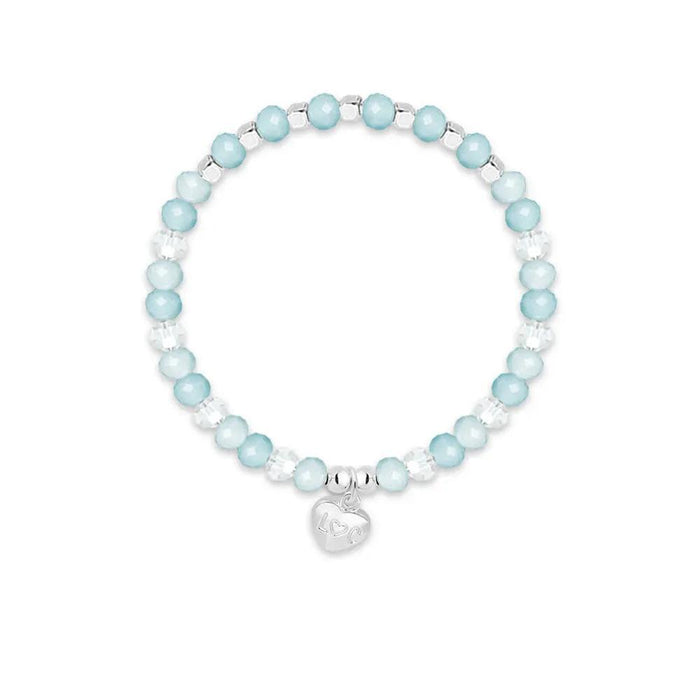 Life Charms 'Happy Birthday' Blue Crystal Affirmation Bracelet - Jewellery - Life Charms - Bumbletree