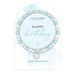 Life Charms 'Happy Birthday' Blue Crystal Affirmation Bracelet - Jewellery - Life Charms - Bumbletree