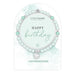 Life Charms 'Happy Birthday' Mint Crystal Affirmation Bracelet - Jewellery - Life Charms - Bumbletree