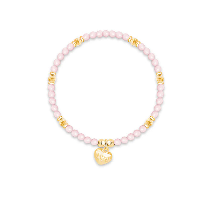 Life Charms 'Especially For You' Pink Crystal Affirmation Bracelet