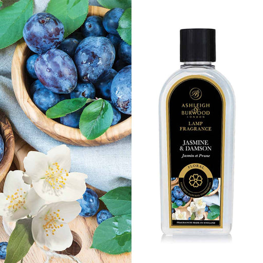 Ashleigh & Burwood: Lamp Fragrance - Jasmine & Damson 500Ml - Home Fragrance - Ashleigh & Burwood - Bumbletree