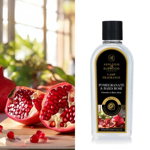 Ashleigh & Burwood: Lamp Fragrance - Pomegranate & Baies Rose 500ML - Home Fragrance - Ashleigh & Burwood - Bumbletree
