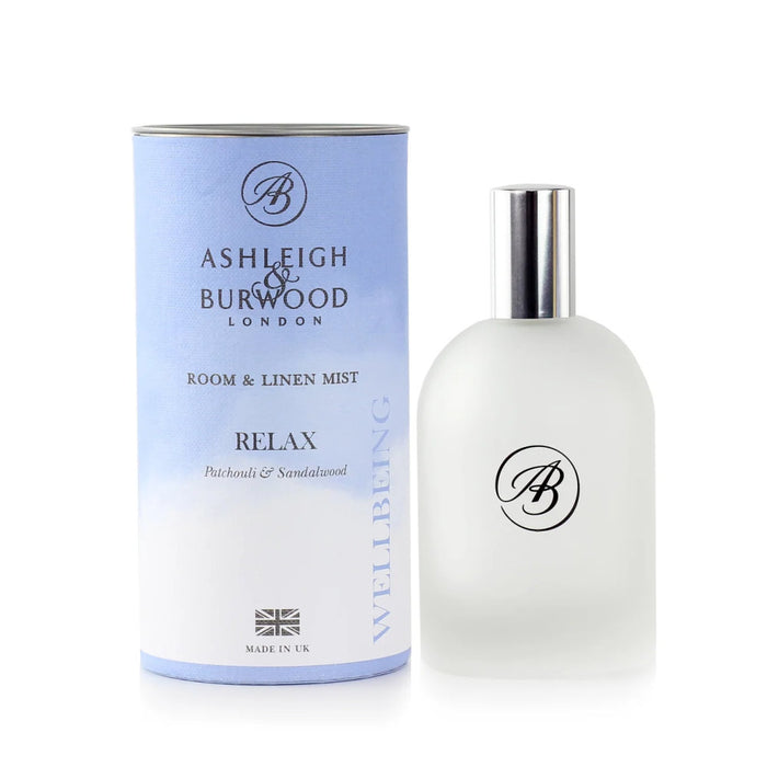 Ashleigh & Burwood: Wellbeing Relax Room Spray - Home Fragrance - Ashleigh & Burwood - Bumbletree