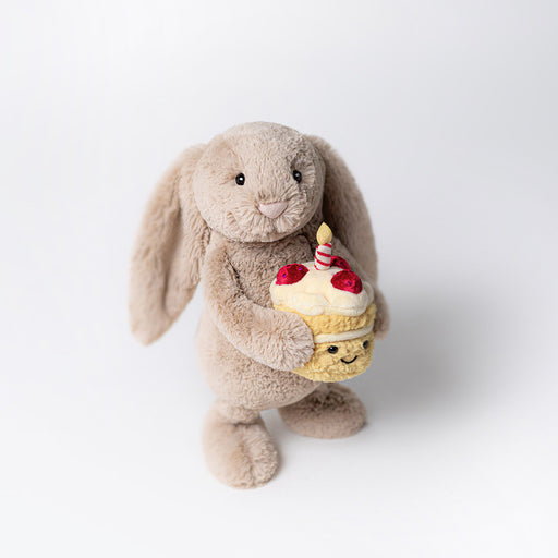 Jellycat Bashful Beige Bunny 'Birthday' - Plush - Jellycat - Bumbletree