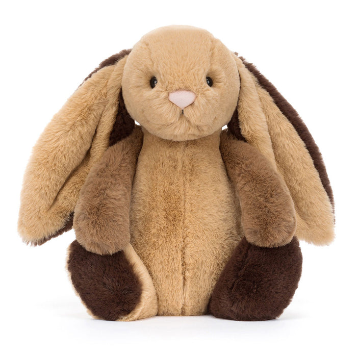 Jellycat Bashful Patchwork Brown Bunny - Plush - Jellycat - Bumbletree