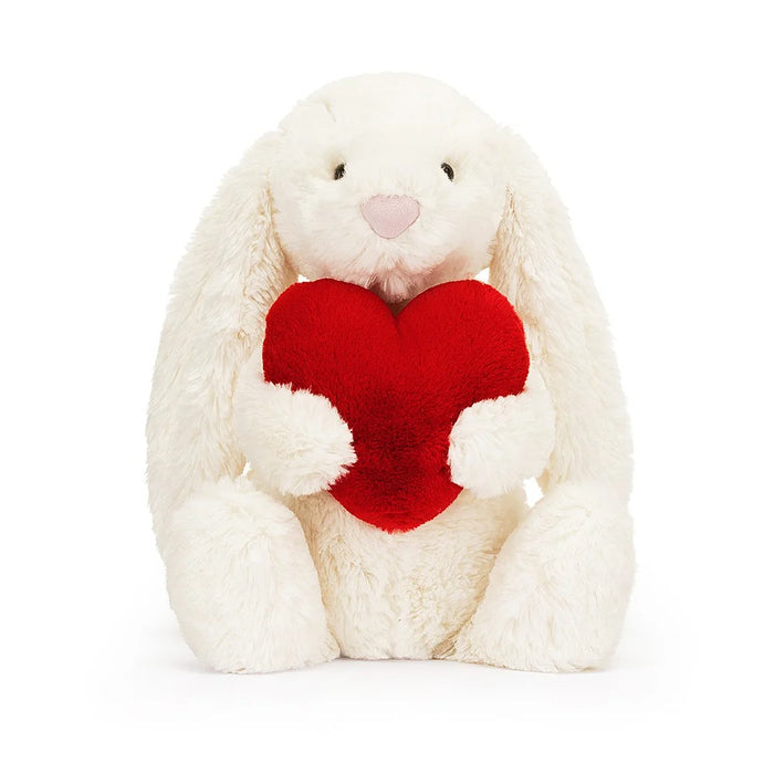 Jellycat Bashful Red Love Heart Bunny - Plush - Jellycat - Bumbletree