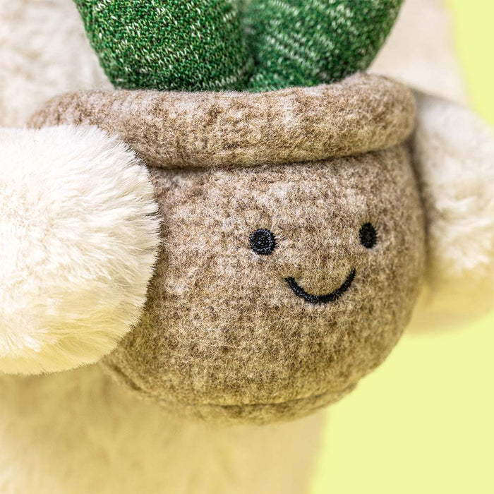 Jellycat Cream Bunny with Plant - Plush - Jellycat - Bumbletree