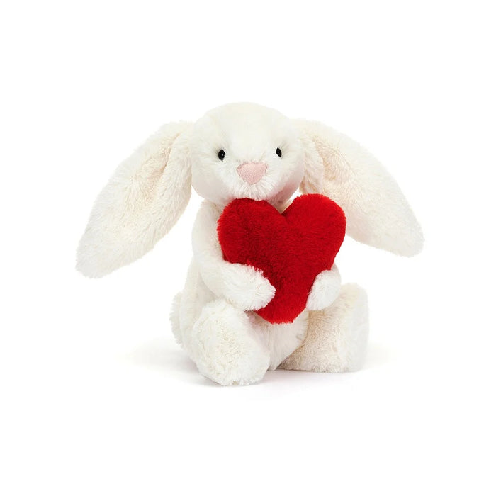 Jellycat Bashful Red Love Heart Bunny - Plush - Jellycat - Bumbletree