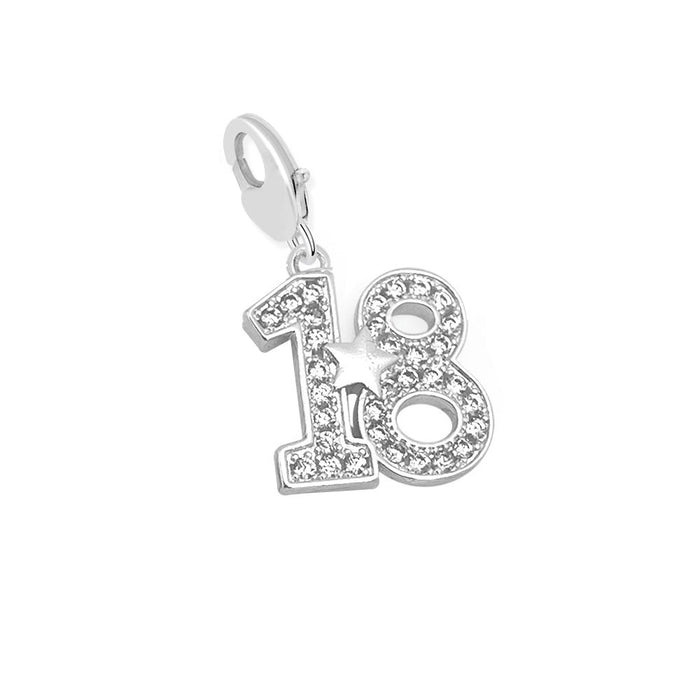Life Charms Number 18 Charm - Jewellery - Life Charms - Bumbletree