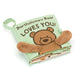 Jellycat Bartholomew Bear Loves You Book - Plush - Jellycat - Bumbletree