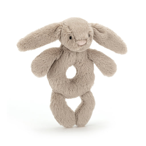 Jellycat Bashful Beige Bunny Ring Rattle - Plush - Jellycat - Bumbletree