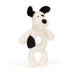 Jellycat Bashful Black & Cream Puppy Ring Rattle - Plush - Jellycat - Bumbletree
