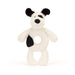 Jellycat Bashful Black & Cream Puppy Ring Rattle - Plush - Jellycat - Bumbletree