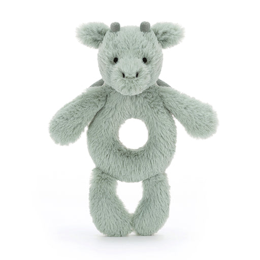 Jellycat Bashful Dragon Ring Rattle - Plush - Jellycat - Bumbletree