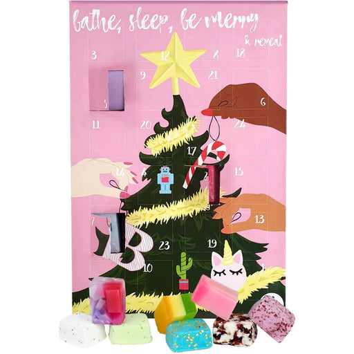 Bathe, Sleep, Be Merry & Repeat Bath Bomb Advent Calendar - Bath & Body - Bomb Cosmetics - Bumbletree