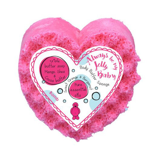 Always Be My Jelly Baby Body Buffer Shower Sponge - Bath & Body - Bomb Cosmetics - Bumbletree