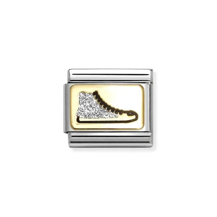 NOMINATION Classic Gold & Silver Glitter Shoe Charm - Charms - Nomination - Bumbletree