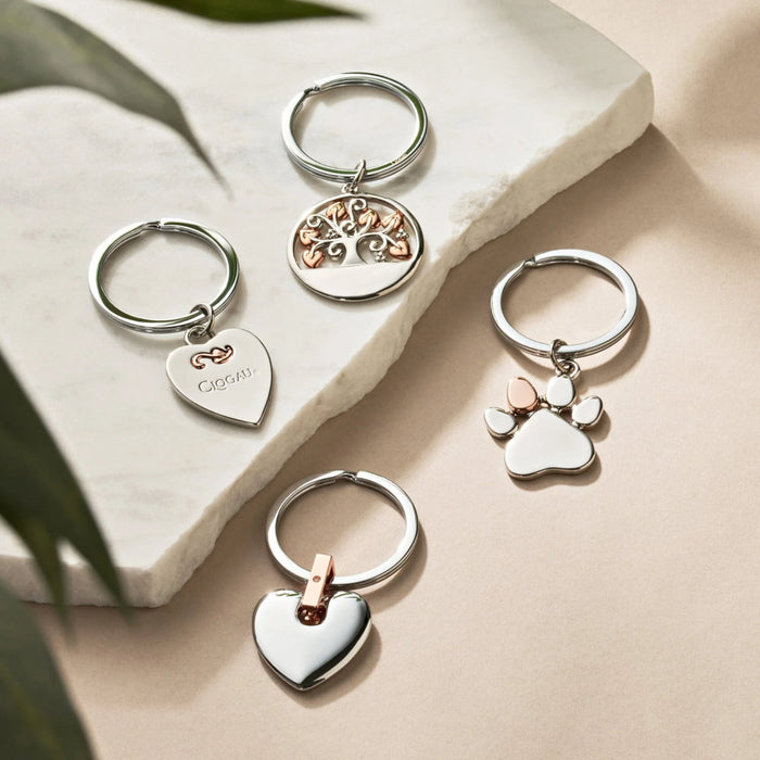 Clogau Paw Prints Keyring - Accessories - Clogau - Bumbletree