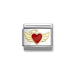 NOMINATION Classic Gold & Red Angel Heart Charm - Charms - Nomination - Bumbletree