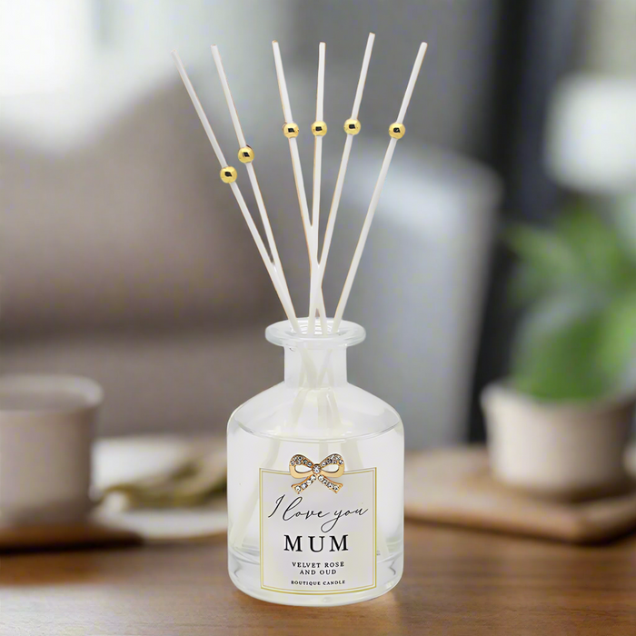 Desire 'I Love You Mum' Velvet Rose & Oud Boutique Reed Diffuser - 200ml - Home Fragrance - Bumbletree - Bumbletree