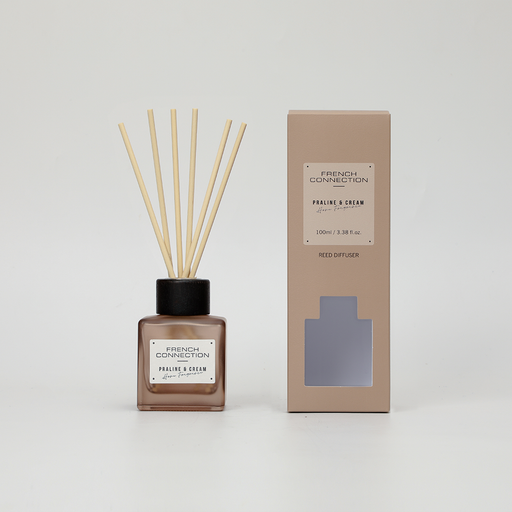 French Connection Praline & Cream Indulgence Reed Diffuser 100ml - Home Fragrance - French Connection - Bumbletree