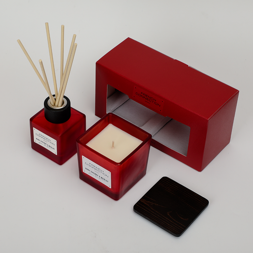 French Connection Dark Cherry Indulgence Candle & Reed Diffuser Set - Home Fragrance - French Connection - Bumbletree