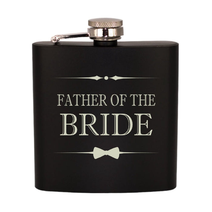 'Father Of The Bride' - Engraved Hip Flask - Gifts - Bumbletree - Bumbletree