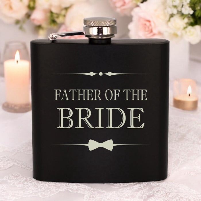 'Father Of The Bride' - Engraved Hip Flask - Gifts - Bumbletree - Bumbletree