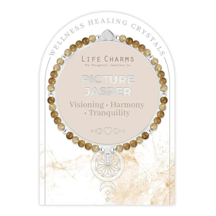 Life Charms Picture Jasper Healing Crystals Bracelet - Jewellery - Life Charms - Bumbletree