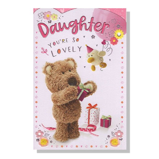 Happy Birthday Sister Card With Teddy And Flowers Design - Bumbletree Ltd
