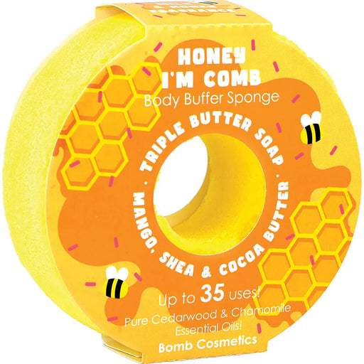 Honey I'm Comb Body Buffer Shower Sponge - Bath & Body - Bomb Cosmetics - Bumbletree