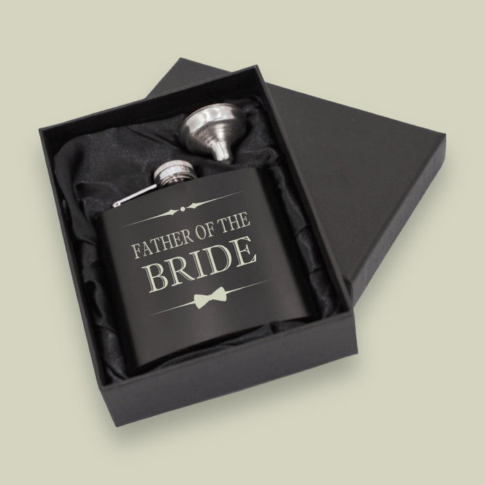 'Father Of The Bride' - Engraved Hip Flask - Gifts - Bumbletree - Bumbletree