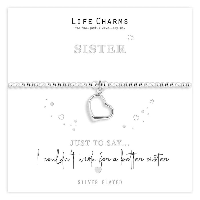 Life Charms 'Sister' Just To Say Bracelet - Jewellery - Life Charms - Bumbletree