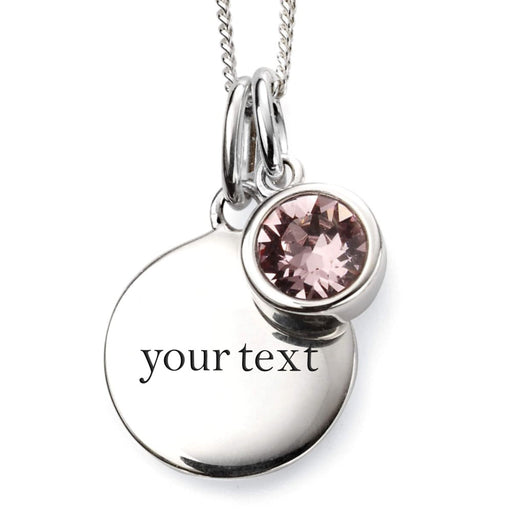 June Crystal Birthstone Pendant - Jewellery - Bumbletree - Bumbletree