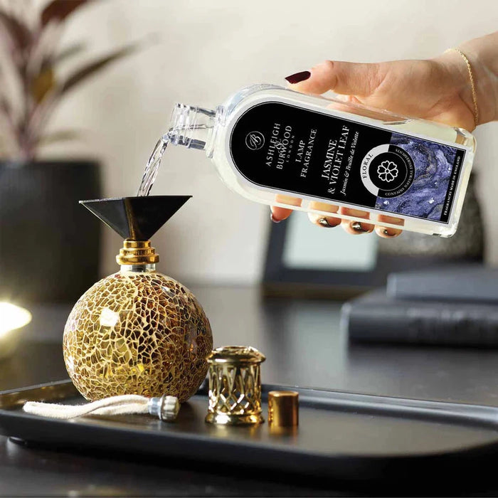 Ashleigh & Burwood: Lamp Fragrance - Jasmine & Violet Leaf -  500Ml - Home Fragrance - Ashleigh & Burwood - Bumbletree