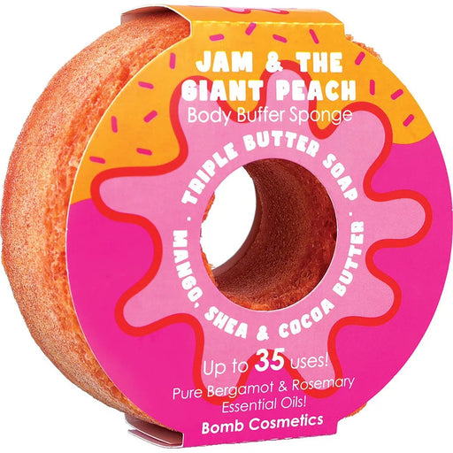 Jam & The Giant Peach Body Buffer Shower Sponge - Bath & Body - Bomb Cosmetics - Bumbletree