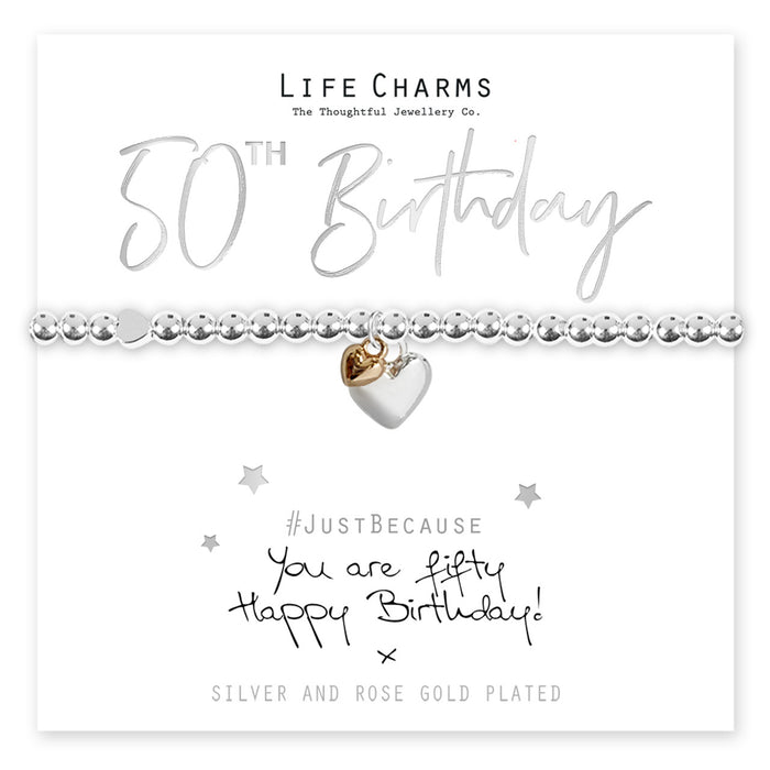 Life Charms You Are 50 Bracelet - Jewellery - Life Charms - Bumbletree