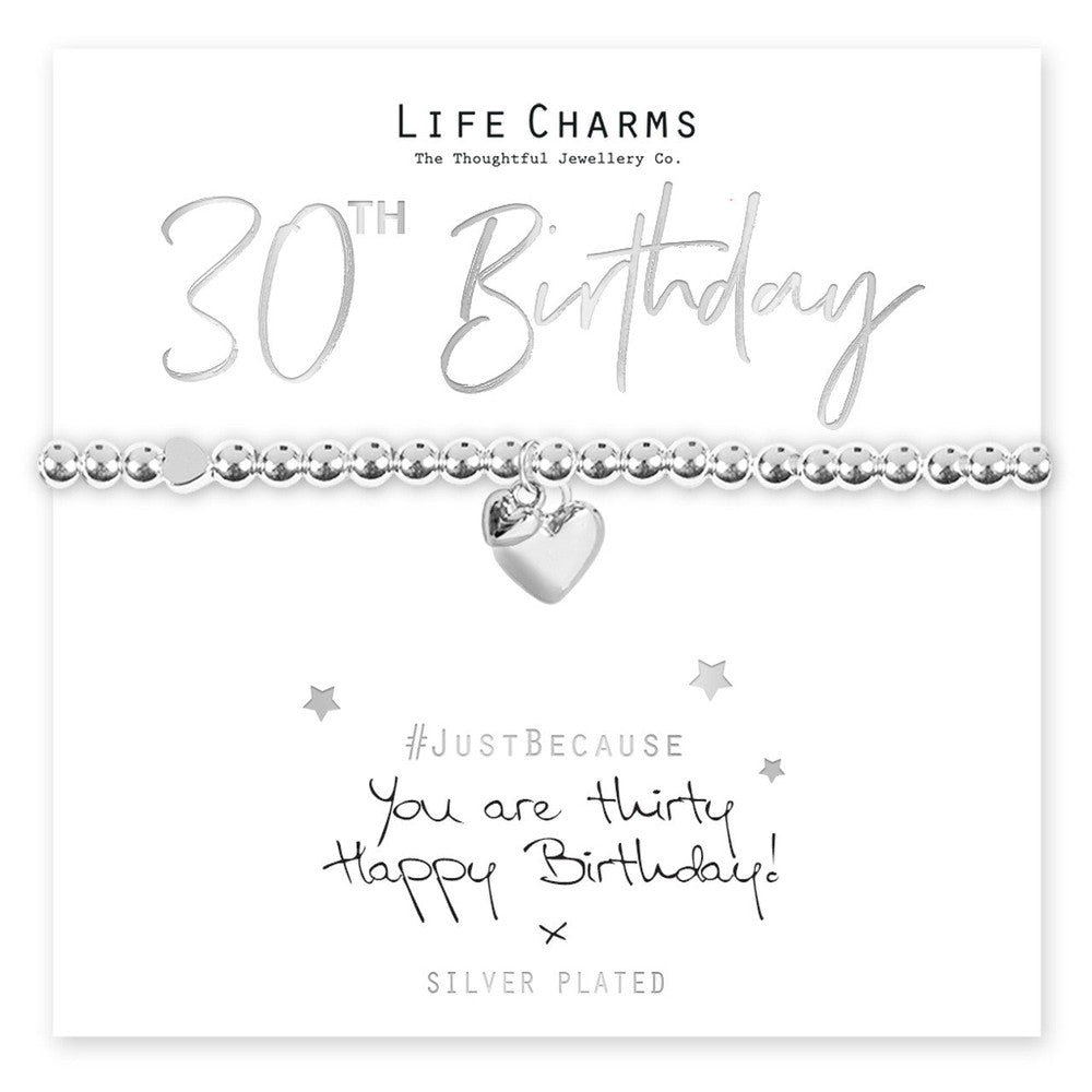 Life Charms 30th Birthday Bracelet– Bumbletree