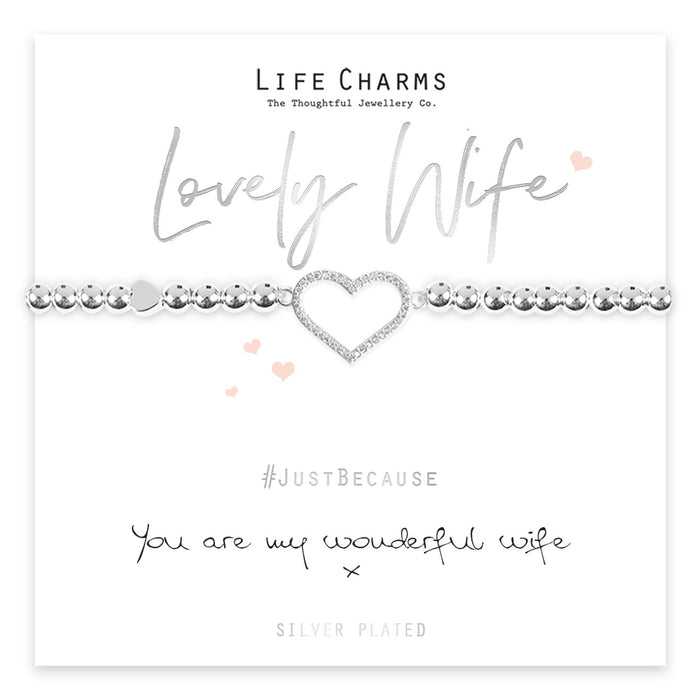 Life Charms Wonderful Wife Bracelet - Jewellery - Life Charms - Bumbletree