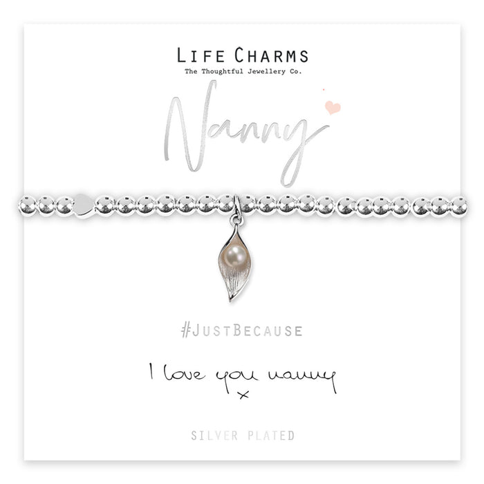 Life Charms I Love You Nanny Flower Bracelet - Jewellery - Life Charms - Bumbletree