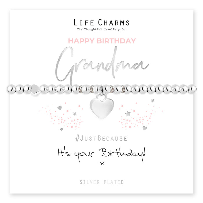 Life Charms Happy Birthday Grandma Bracelet - Jewellery - Life Charms - Bumbletree